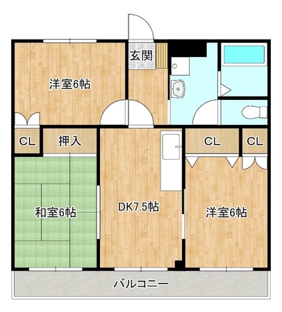 ライフ平田IIの物件間取画像